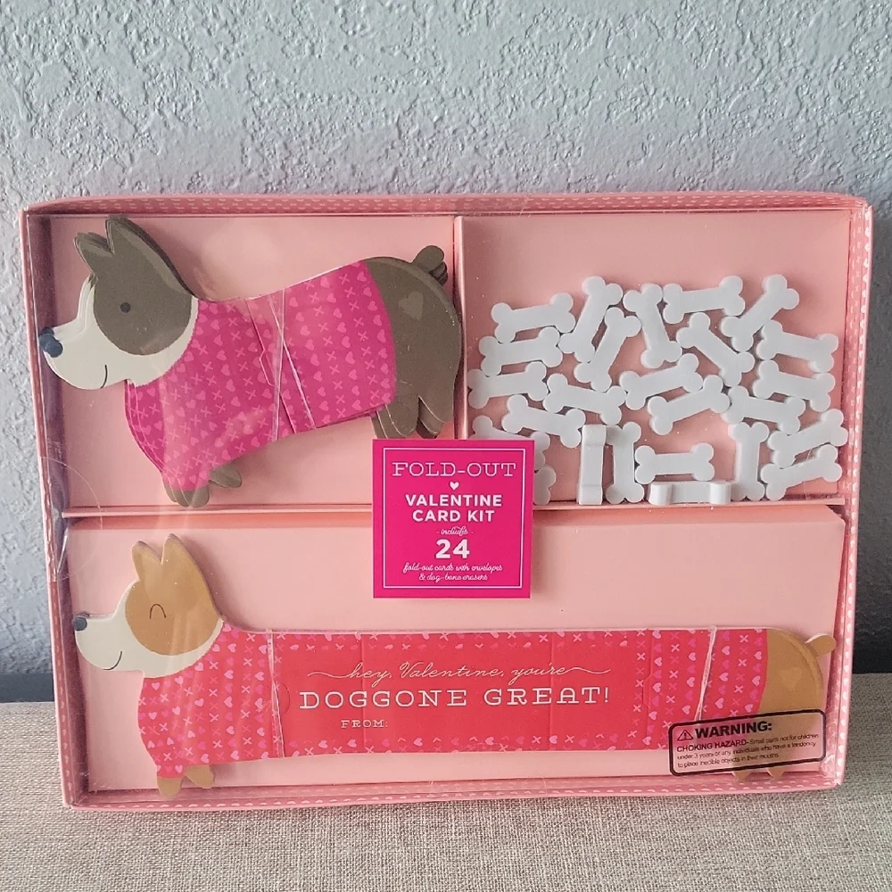 Valentine Card Kit with Dog Design